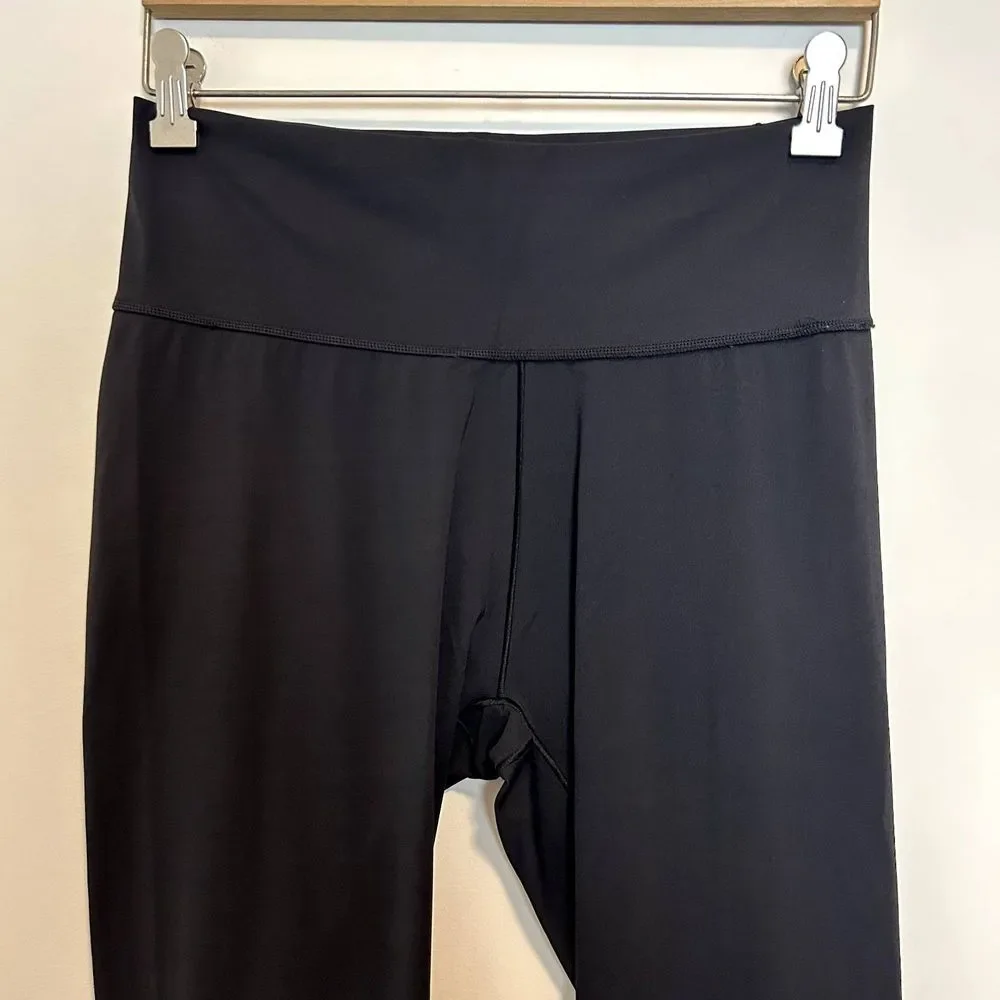 Adidas Womens Athletic Leggings Size Large Black Solid Casual Lounge Stretchy - Picture 6 of 14
